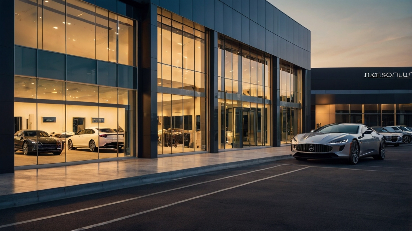 Leonardo_Kino_XL_A_modern_luxury_car_dealership_with_sleek_LED_0