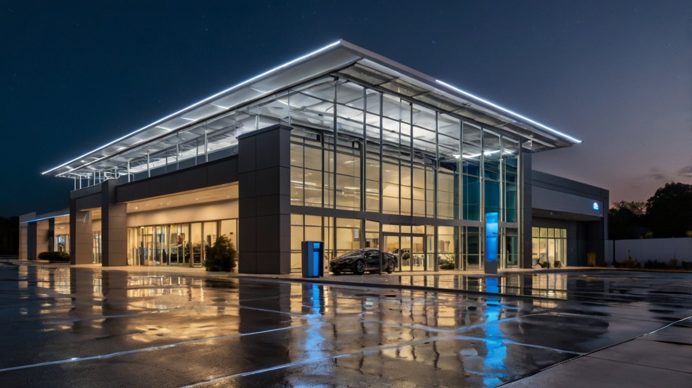 Leonardo_Kino_XL_Car_dealership_exterior_at_night_with_bright_3